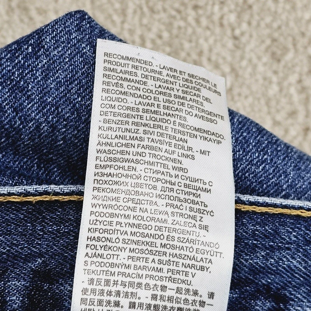Levis 550 Jeans Mens 54x30 Relaxed Fit High Rise Big and Tall Classic Blue Denim